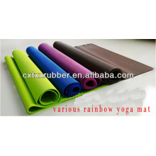 Colchonete de yoga com pvc livre de cores, tapete de yoga pvc yoga mat.anti-slip